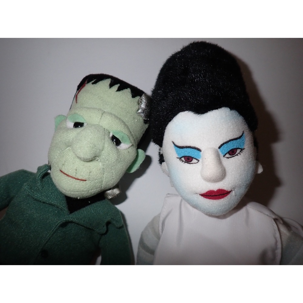 Stuffins Universal Studios Frankenstein and Bride of Frankenstein Plush Set 1999